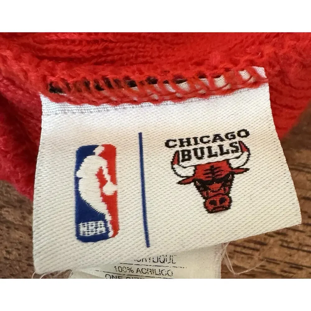 Adidas Red Chicago Bulls Basketball Beanie Hat One Size Rib Knit Watch Cap